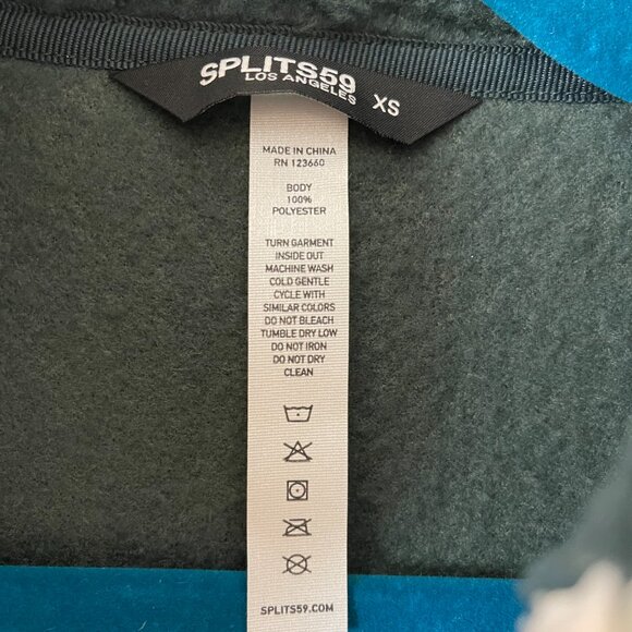 NWT Splits59 Libby Sherpa Sweater // XS // Green - Picture 5 of 6